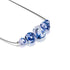 Blue Iris | .925 Sterling Silver | Firefly Glass Infinity Clasp Necklace