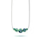 Blue Mint | .925 Sterling Silver | Firefly Glass Infinity Clasp Necklace