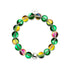 Emerald Moon | .925 Sterling Silver | Galaxy Glass Statement Bracelet