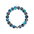 Lunar Tide | .925 Sterling Silver | Galaxy Glass Statement Bracelet