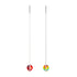 Mars Red | .925 Sterling Silver | Galaxy Glass Chain Drop Threader Earrings