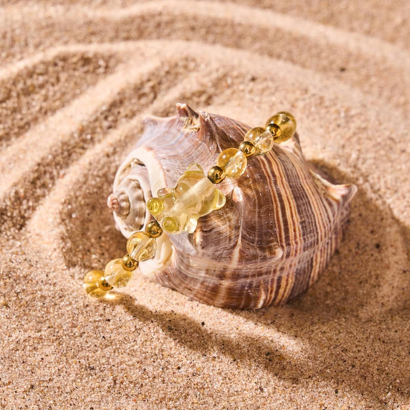 Honey Bear | Gemmy Bear Bracelet | Citrine x Gold