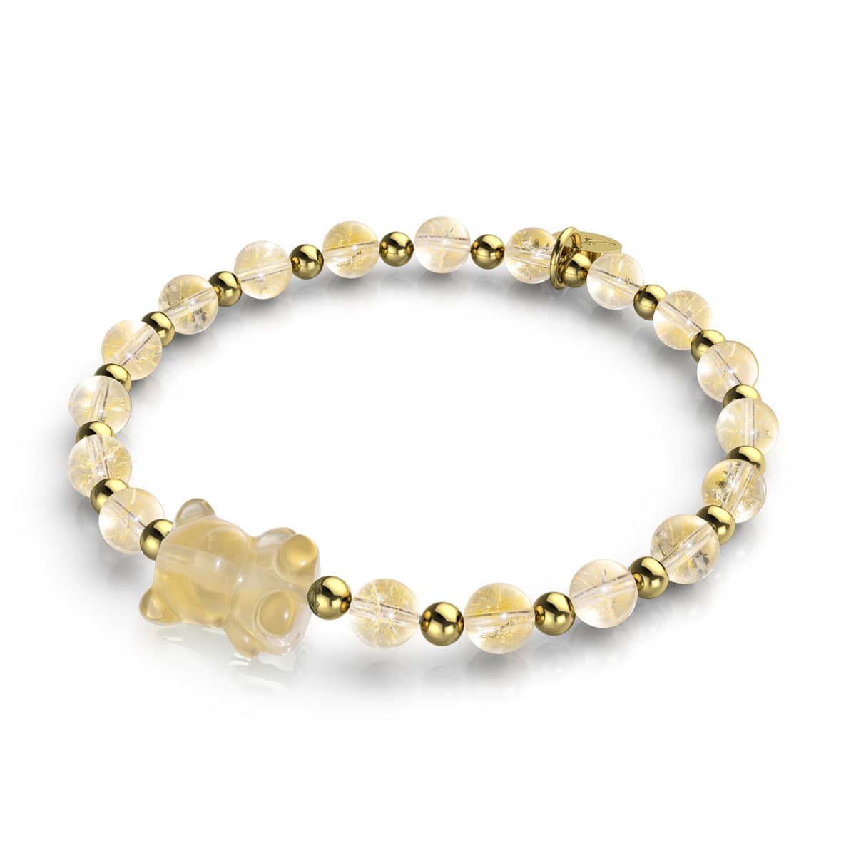 Honey Bear | Gemmy Bear Bracelet | Citrine x Gold