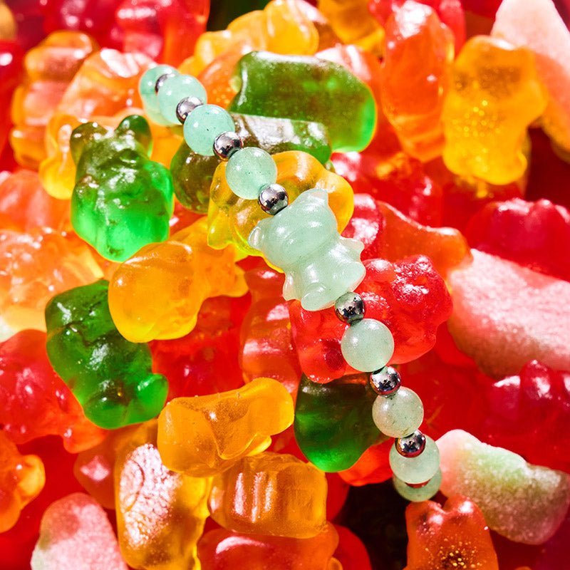 Lucky Artio | Gemmy Bear Bracelet | Green Aventurine