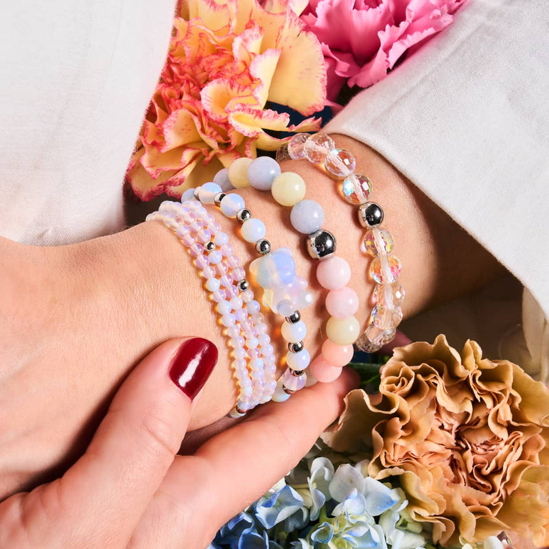 Luna | Gemmy Bear Bracelet | Moonstone x Silver