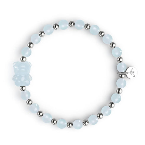 Oceanus | Gemmy Bear Bracelet | Aquamarine x Silver