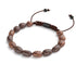 Bronzite | Gunmetal | Gemstone Pebble Macrame Bracelet