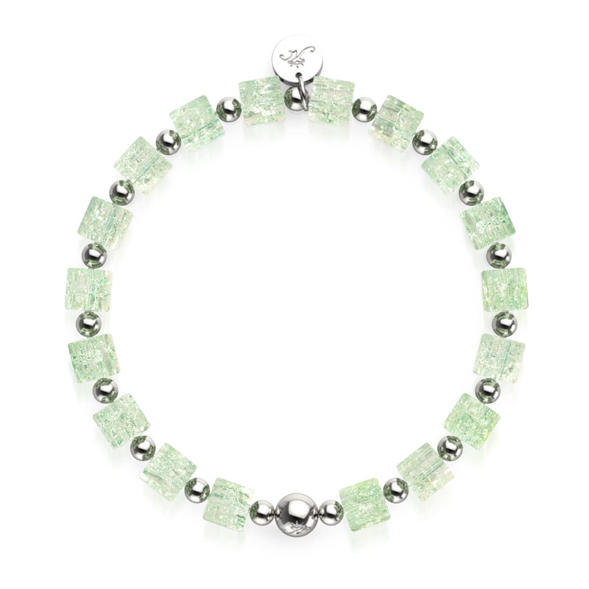 Iced Matcha | Glitter Glass | Sugar Cube Bracelet