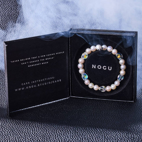 Ocean Phantom | Ivory Freshwater Pearl x Crystal Skull