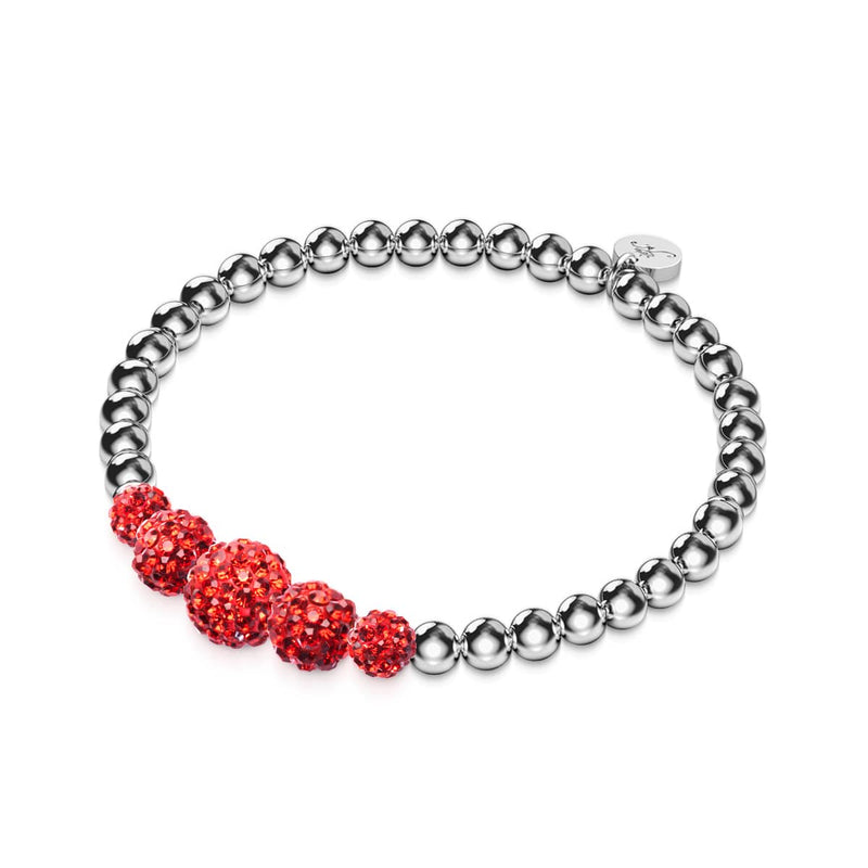 Cherry Sparkle | Crystal Cascade Kikiballa Bracelet