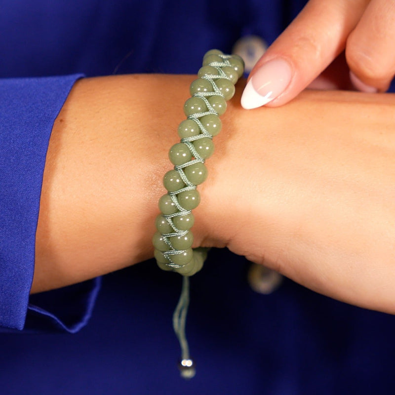 Viridian | Lumos Ceramic | Vitality Macrame Bracelet