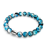 Blue Eclipse | .925 Sterling Silver | Lunar Glass Bracelet