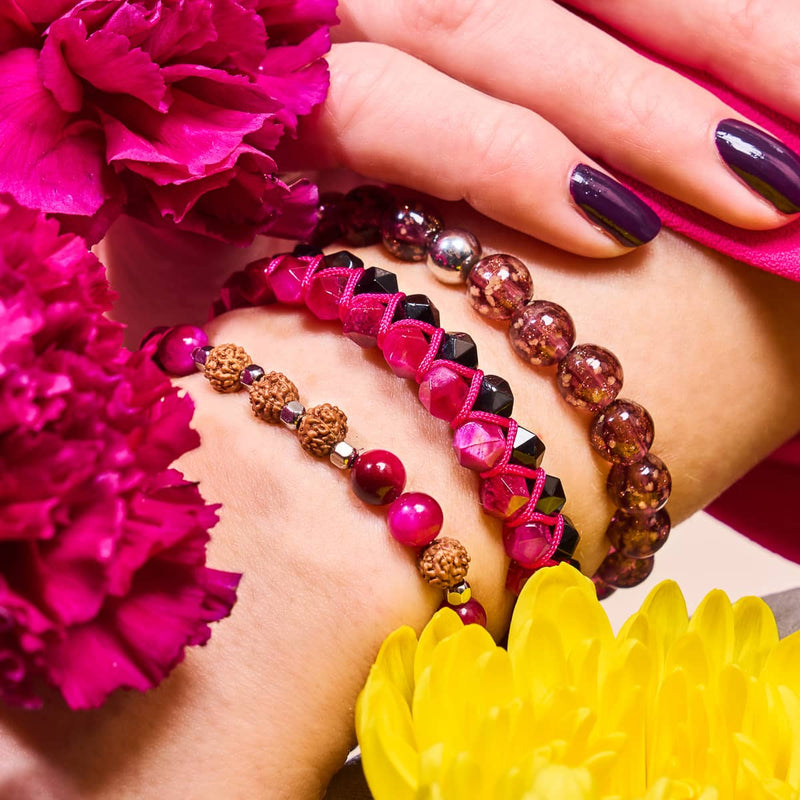 Solstice | Gemstone Rudraksha | Mala Bracelet