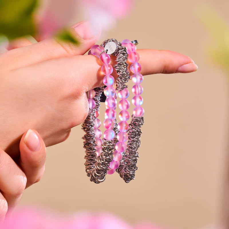 Lavender | Silver | Mermaid Glass x Links of Love Bracelet