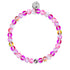 Magenta Magic | Silver | Mermaid Glass Bead Bracelet