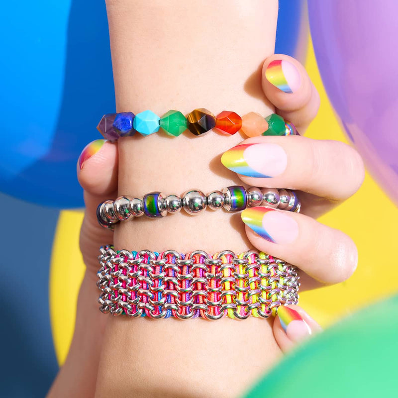 Chromata | Silver | Mood Stone Bracelet