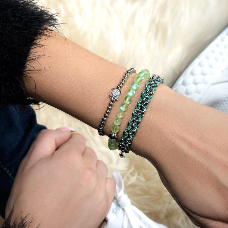 Kismet Links | Pantone Bracelet | Silver | Atlantis