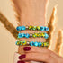 Sun and Sky | Ukrainian Aid | Firefly Glass Bead Bracelet