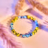 Sun and Sky | Ukrainian Aid | Firefly Glass Bead Bracelet