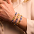 Sun and Sky | Ukrainian Aid | Galaxy Glass Bead Bracelet