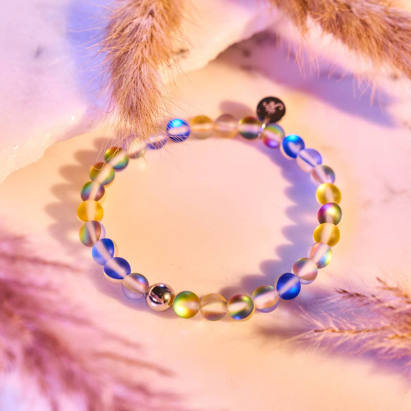 Sun and Sky | Ukrainian Aid | Mermaid Glass Bead Bracelet