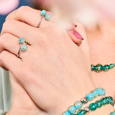 CERULEAN FIREFLY GLASS - PAIR WITHS - NOGU.studio