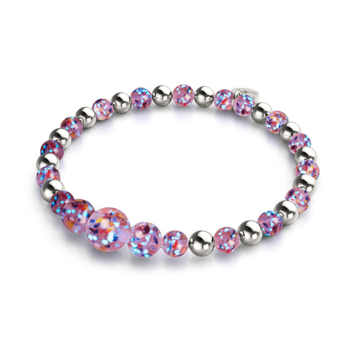 Lilac | Firefly Glass Confetti Cascade Bracelet