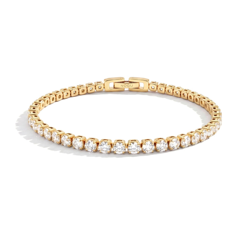 18k Gold x Crystal | Tennis Club Bracelet