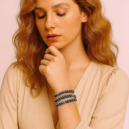 Holographic | .925 Sterling Silver | Freshwater Pearl Bracelet