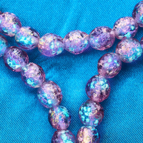 Amethyst Ice | Firework Glass Ice Drop Bracelet