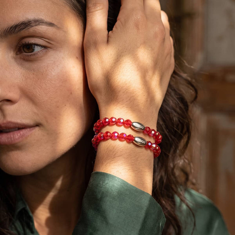 Cherry Bomb | Faceted Prisma Bracelet
