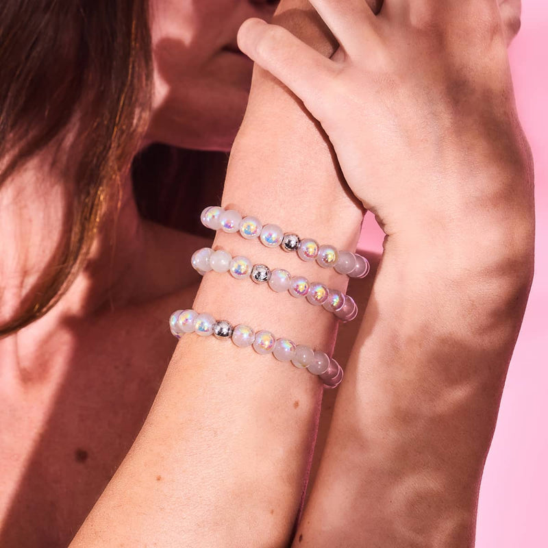 Lychee | .925 Sterling Silver | Bubble Glass Bracelet