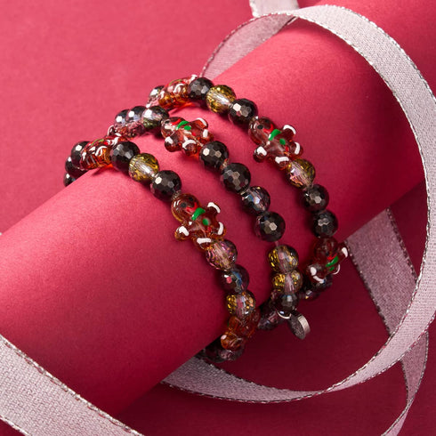 Hazelnut Gingerbread | Silver | Chocolate Prisma Bracelet
