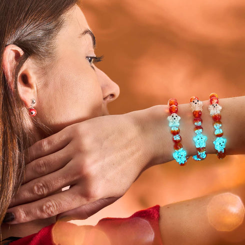 Berry Boo | Silver | Firefly Glass Ghost Bracelet