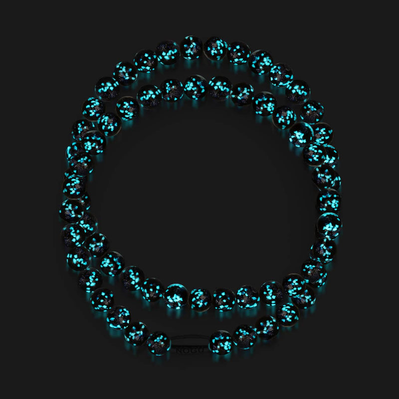 Pitch Black | .925 Sterling Silver | Firefly Glass Wrap