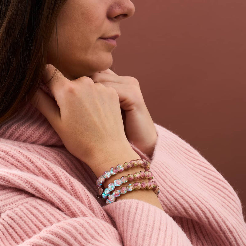 Primrose | .925 Sterling Silver | Firefly Glass Garden Bracelet