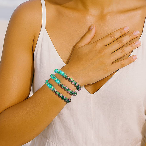 Lagoon Bloom | Firework Glass Garden Bracelet