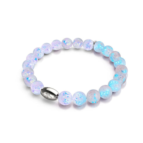 Lilac Guava | .925 Sterling Silver | Firework Glass Bracelet