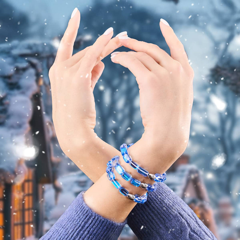 Sapphire Supernova | .925 Sterling Silver | Galaxy Glass Pebble Bracelet