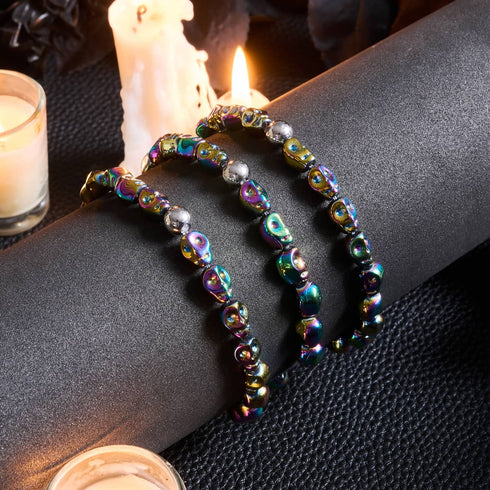Rainbow Requiem | Skull Bracelet