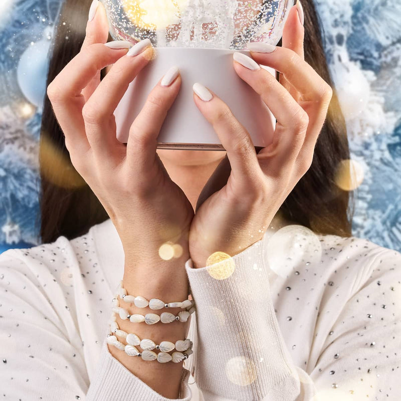 Mother of Pearl | .925 Sterling Silver | Leaf Wrap