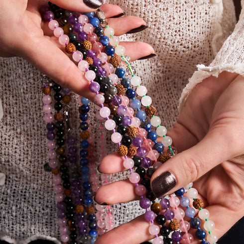 Shaman | Gemstone Rudraksha | Mala Spiritual Wrap