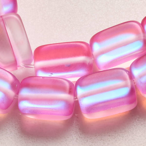 Pink | .925 Sterling Silver | Mermaid Glass Pebble Bracelet