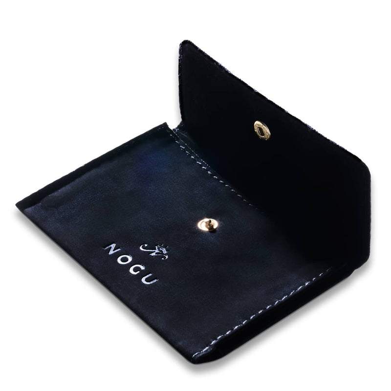 NOGU | Black Micro-Suede Travel Clutch