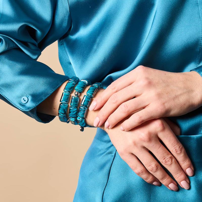 Turquoise Hermione | Sorceress Glass Bracelet