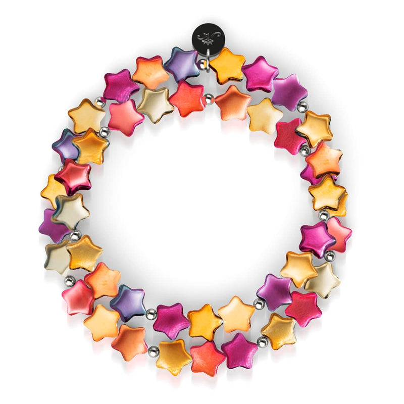 Scarlet Stardust  | .925 Sterling Silver | Star Wrap