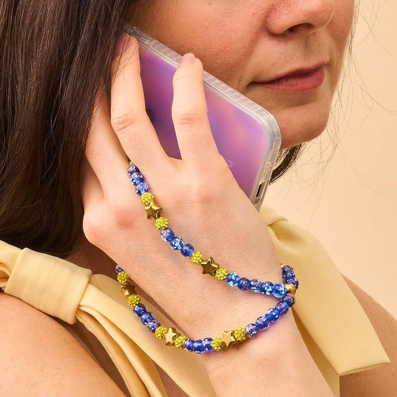 Sapphire Stars | Firefly Glass | Phone Charm Strap