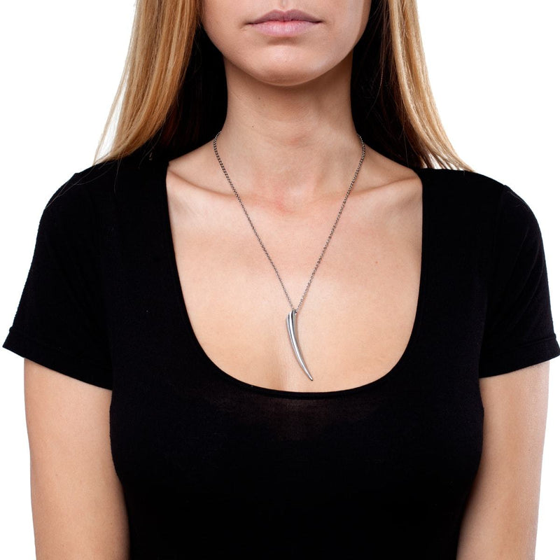 Allora | Silver | Cornicello Charm Necklace