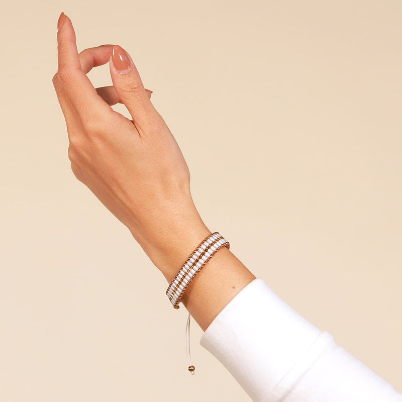 White | 18k Rose Gold | Amici Bracelet