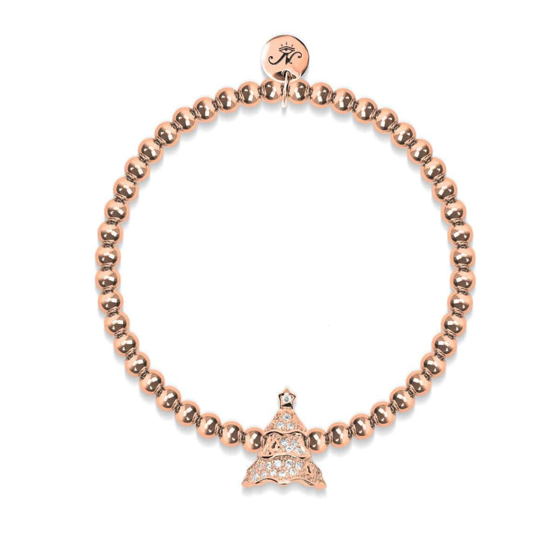 Evergreen | 18k Rose Gold | Crystal Holiday Tree